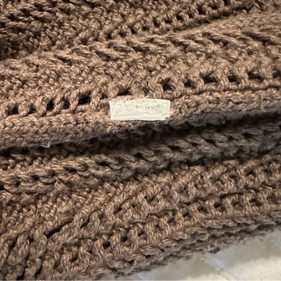 FP Beach Crochet Dress Womens S Brown Knit Swim Coverup Beach Boho Beachy(a4 - Picture 10 of 13